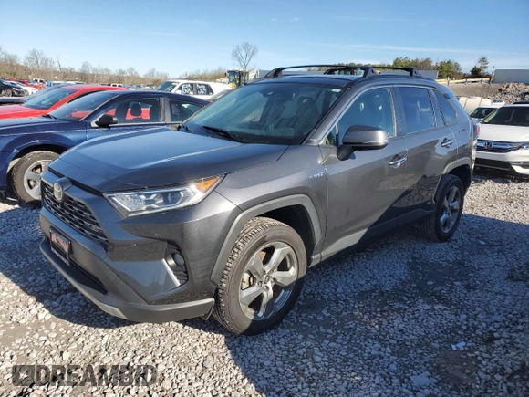 2020 Toyota RAV4 Hybrid Limited with VIN JTMDWRFV5LD543509, listed as a Copart auction lot 80816333 with 40,172 mi miles and Salvage Title. Bid and sale history available at carsss.com. Image 1.