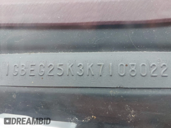 1989 Chevrolet Chevy Van z VIN 1GBEG25K3K7108022, wystawiony jako IAAI lot #42105947 z przebiegiem 51 822 mil mil oraz . Historia ofert i sprzedaży dostępna na DreamBid. Obrazek 9.