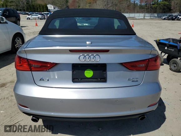 2015 Audi A3 2.0T Premium Plus with VIN WAU3FLFF1F1058773, listed as a Copart auction lot 53395495 with 55,667 mi miles and Clean Title. Bid and sale history available at carsss.com. Image 6.