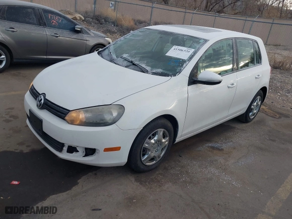2010 Volkswagen Golf with VIN WVWDB7AJ6AW406990, listed as a IAAI auction lot 41506320 with 152,692 mi miles. Bid and sale history available at carsss.com. Image 2.
