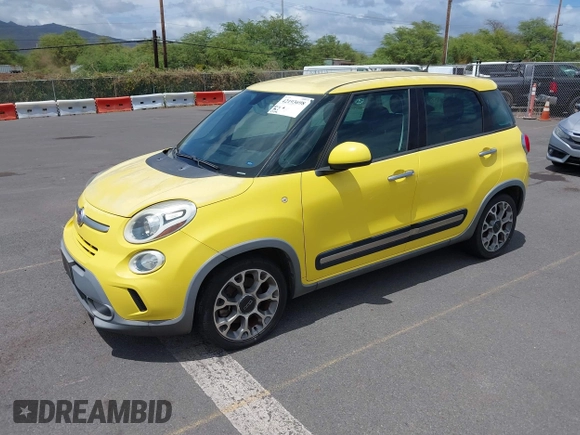 2014 FIAT 500L Trekking with VIN ZFBCFADH7EZ020527, listed as a IAAI auction lot 42193698 with 21,771 mi miles and . Bid and sale history available at DreamBid. Image 2.