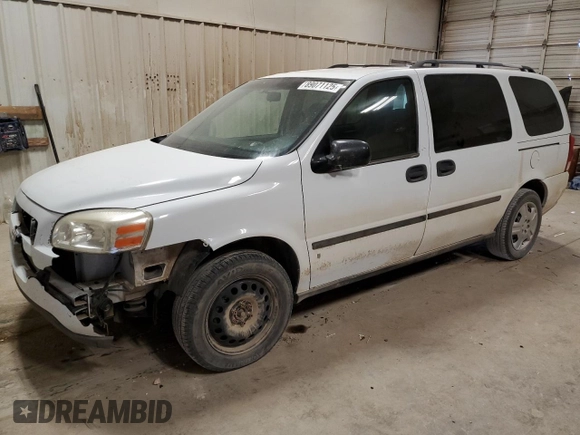 2006 Chevrolet Uplander LS Fleet with VIN 1GNDV23L26D238350, listed as a Copart auction lot 89071125 with 134,482 mi miles and Salvage Title. Bid and sale history available at carsss.com. Image 1.
