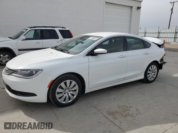 2016 Chrysler 200 LX with VIN 1C3CCCFB3GN185760, listed as a Copart auction lot 47196615 with 89,766 mi miles and Salvage Title. Bid and sale history available at carsss.com. Image 1.