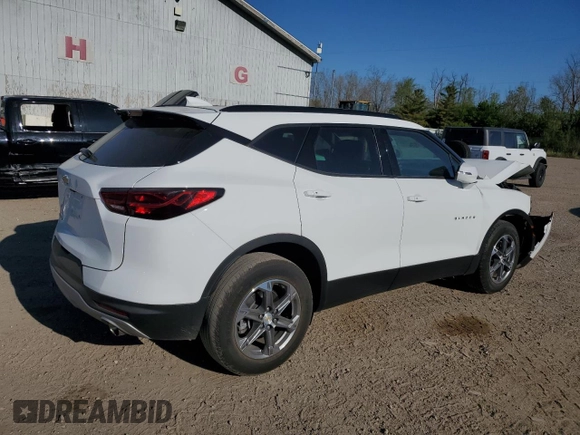 2023 Chevrolet Blazer LT with VIN 3GNKBDRS0PS121541, listed as a Copart auction lot 56396645 with 36,097 mi miles and Clean title. Bid and sale history available at DreamBid. Image 3.