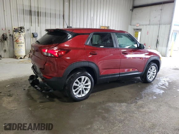 2024 Chevrolet TrailBlazer LS with VIN KL79MNSL6RB051615, listed as a Copart auction lot 50523835 with 20,108 mi miles and Salvage Title. Bid and sale history available at DreamBid. Image 3.