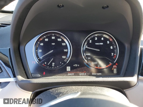 2019 BMW X1 sDrive28i with VIN WBXHU7C57K3H45035, listed as a Copart auction lot 47644493 with 34,629 mi miles and . Bid and sale history available at DreamBid. Image 9.