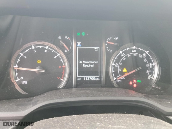 2020 Toyota 4Runner SR5 with VIN JTEBU5JR3L5803752, listed as a Copart auction lot 47054955 with 112,700 mi miles and Salvage Title. Bid and sale history available at carsss.com. Image 9.