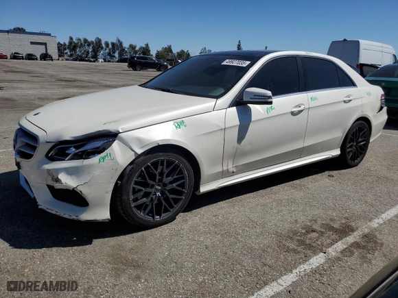 2016 Mercedes-Benz E-Class E 350 Sport with VIN WDDHF5KB9GB270393, listed as a Copart auction lot 49927035 with 125,703 mi miles and Salvage Title. Bid and sale history available at carsss.com. Image 1.