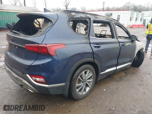 2019 Hyundai Santa Fe SEL with VIN 5NMS33AD8KH015271, listed as a IAAI auction lot 41509318 with Not Provided miles and . Bid and sale history available at DreamBid. Image 4.