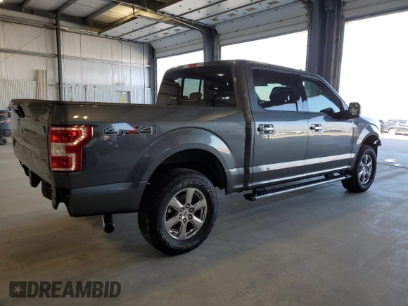 2020 Ford F-150 XL with VIN 1FTEW1EP6LFB15462, listed as a Copart auction lot 54035435 with 42,818 mi miles and Salvage title. Bid and sale history available at DreamBid. Image 3.