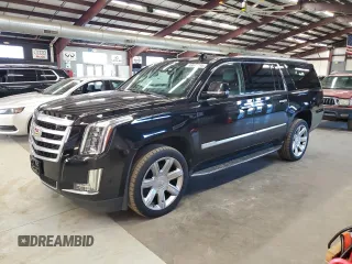 2019 Cadillac Escalade ESV Luxury z VIN 1GYS4HKJ5KR287667, wystawiony jako Copart lot #88670095 z przebiegiem 150 902 mil mil oraz Czysty tytuł • Clean title. Historia ofert i sprzedaży dostępna na DreamBid. Obrazek 1.