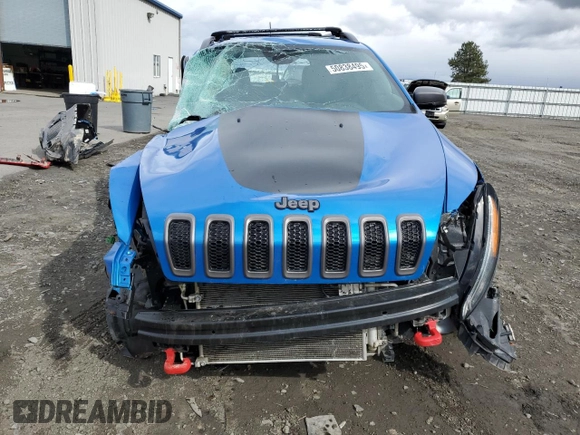 2018 Jeep Cherokee Trailhawk with VIN 1C4PJMBXXJD509312, listed as a Copart auction lot 50838495 with 115,060 mi miles and Salvage Title. Bid and sale history available at carsss.com. Image 5.