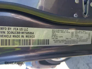 2021 Jeep Compass Latitude с VIN 3C4NJCBB1MT505864, выставлен на аукционе IAAI как лот 41851357 с пробегом 46 441 миль миль и . История ставок и продаж доступна на DreamBid. Изображение 9.
