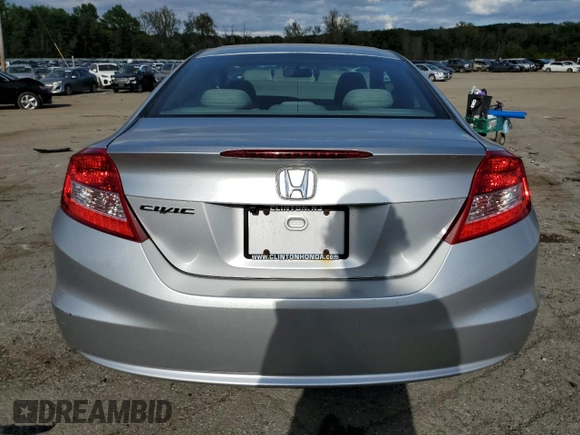 2012 Honda Civic Cpe EX with VIN 2HGFG3B88CH561364, listed as a Copart auction lot 72280644 with 233,427 mi miles and Salvage Title. Bid and sale history available at carsss.com. Image 6.