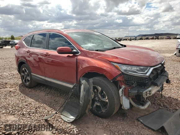 2018 Honda CR-V Touring with VIN 2HKRW2H9XJH670518, listed as a Copart auction lot 48620765 with 61,016 mi miles and Salvage Title. Bid and sale history available at carsss.com. Image 4.
