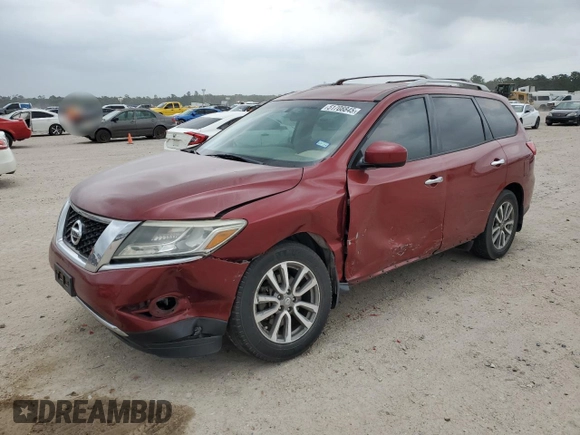 2014 Nissan Pathfinder SV with VIN 5N1AR2MN3EC672339, listed as a Copart auction lot 51708845 with 110,244 mi miles and Salvage Title. Bid and sale history available at carsss.com. Image 1.