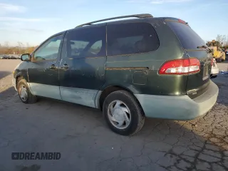 2002 Toyota Sienna LE with VIN 4T3ZF13C72U493367, listed as a Copart auction lot 46255805 with 167,425 mi miles and Salvage title. Bid and sale history available at DreamBid. Image 2.