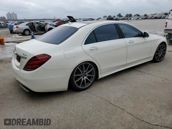 2018 Mercedes-Benz S 560 with VIN WDDUG8GB8JA415359, listed as a Copart auction lot 51053284 with 65,292 mi miles and Salvage Title. Bid and sale history available at DreamBid. Image 3.
