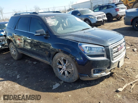 2015 GMC Acadia SLT with VIN 1GKKVRKDXFJ237648, listed as a IAAI auction lot 41768530 with 1 mi miles. Bid and sale history available at carsss.com. Image 1.