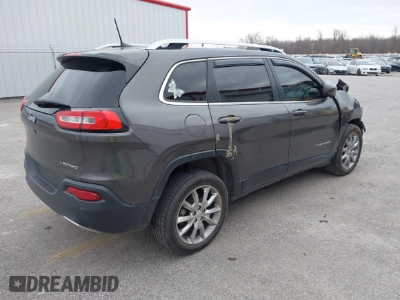 2018 Jeep Cherokee Limited with VIN 1C4PJLDB0JD565920, listed as a IAAI auction lot 41747170 with 121,604 mi miles and . Bid and sale history available at DreamBid. Image 4.