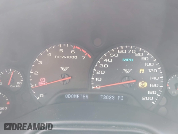 1999 Chevrolet Corvette with VIN 1G1YY22G1X5121773, listed as a IAAI auction lot 41478542 with 73,023 mi miles. Bid and sale history available at carsss.com. Image 7.