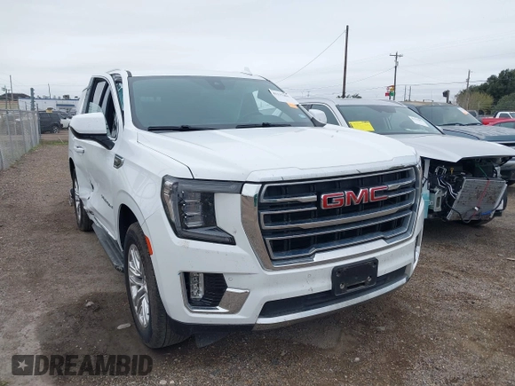 2022 GMC Yukon SLT with VIN 1GKS1BKD9NR314142, listed as a IAAI auction lot 41117401 with 53,111 mi miles. Bid and sale history available at carsss.com. Image 1.