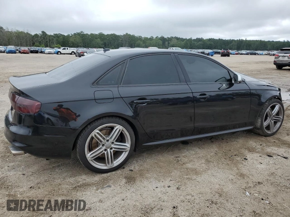2013 Audi S4 Premium Plus with VIN WAUBGAFL7DA093379, listed as a Copart auction lot 64291054 with 92,604 mi miles and Salvage Title. Bid and sale history available at carsss.com. Image 3.