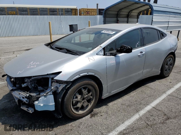 2024 Toyota Prius LE with VIN JTDACAAU3R3021455, listed as a Copart auction lot 54589325 with 18,459 mi miles and Salvage title. Bid and sale history available at DreamBid. Image 1.