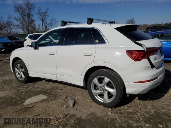 2019 Audi Q3 Premium with VIN WA1AECF34K1069662, listed as a Copart auction lot 45853745 with 72,726 mi miles and Salvage Title. Bid and sale history available at carsss.com. Image 2.