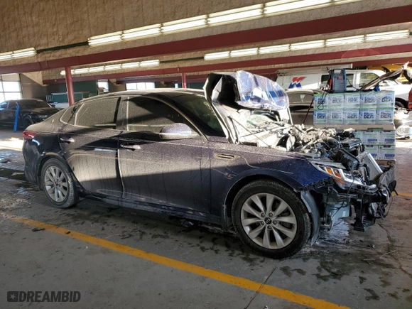 2018 Kia Optima S with VIN 5XXGT4L31JG202963, listed as a Copart auction lot 46091155 with 79,307 mi miles and Salvage Title. Bid and sale history available at carsss.com. Image 4.