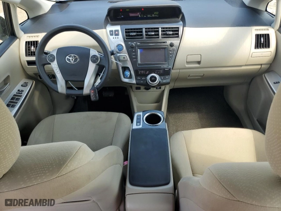 2012 Toyota Prius v Two with VIN JTDZN3EU3C3100232, listed as a Copart auction lot 50084745 with 185,444 mi miles and Salvage Title. Bid and sale history available at carsss.com. Image 8.