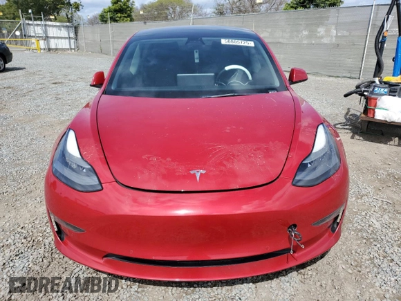 2022 Tesla Model 3 z VIN 5YJ3E1EA5NF155772, wystawiony jako Copart lot #50805725 z przebiegiem 73 491 mil mil oraz Szkoda całkowita • Salvage title. Historia ofert i sprzedaży dostępna na DreamBid. Obrazek 5.