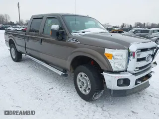 2015 Ford Super Duty F-250 SRW Lariat with VIN 1FT7W2B6XFEA43802, listed as a IAAI auction lot 41076297 with 202,520 mi miles. Bid and sale history available at carsss.com. Image 1.