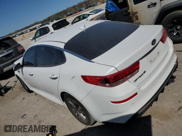 2020 Kia Optima LX with VIN 5XXGT4L34LG426831, listed as a Copart auction lot 52704855 with 88,359 mi miles and Salvage title. Bid and sale history available at DreamBid. Image 2.