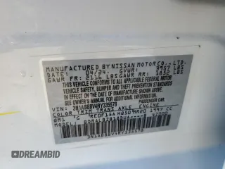 2024 Nissan Sentra S with VIN 3N1AB8BV4RY335578, listed as a Copart auction lot 85775334 with 2,874 mi miles and Salvage title. Bid and sale history available at DreamBid. Image 13.
