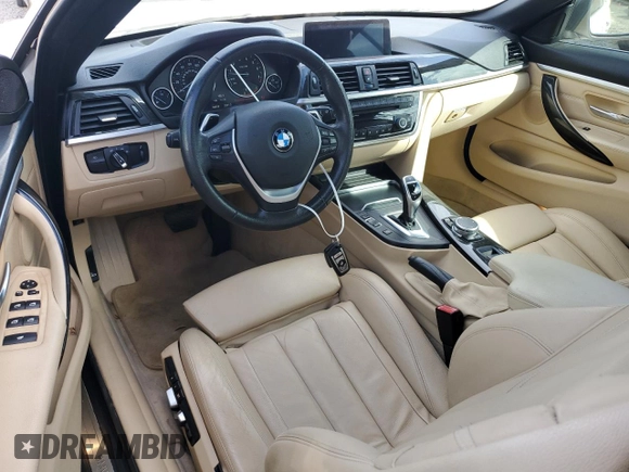 2016 BMW 4 Series 428i with VIN WBA3V7C54G5A27939, listed as a Copart auction lot 80689834 with 66,698 mi miles and Salvage title. Bid and sale history available at DreamBid. Image 8.