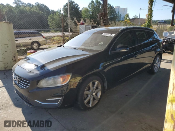 2016 Volvo V60 T5 Drive-E Premier with VIN YV140MEK8G1287119, listed as a Copart auction lot 68287554 with 135,290 mi miles and Clean Title. Bid and sale history available at carsss.com. Image 1.