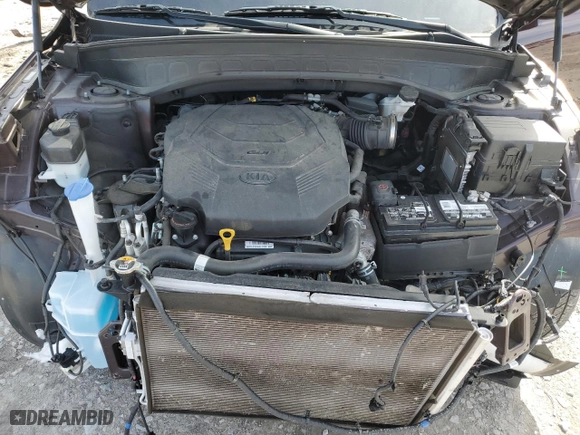2021 Kia Telluride EX with VIN 5XYP34HC9MG120374, listed as a Copart auction lot 45282075 with 56,760 mi miles and Salvage Title. Bid and sale history available at carsss.com. Image 12.