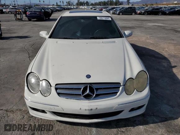2007 Mercedes-Benz CLK 350 with VIN WDBTJ56H37F212272, listed as a Copart auction lot 79571694 with 171,877 mi miles and Salvage Title. Bid and sale history available at DreamBid. Image 5.