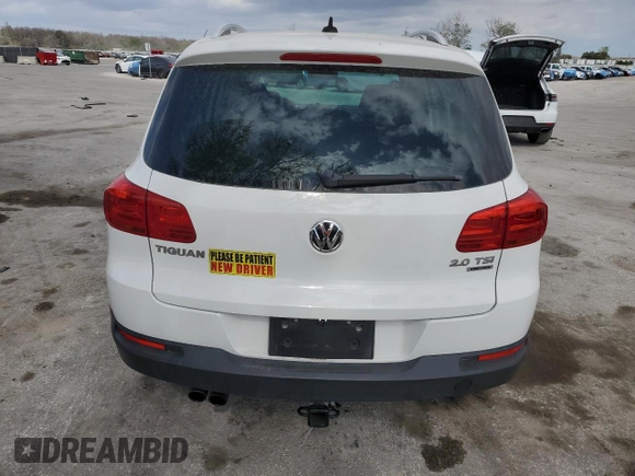 2012 Volkswagen Tiguan S with VIN WVGBV7AXXCW594060, listed as a Copart auction lot 45521095 with 146,035 mi miles and Salvage Title. Bid and sale history available at DreamBid. Image 6.