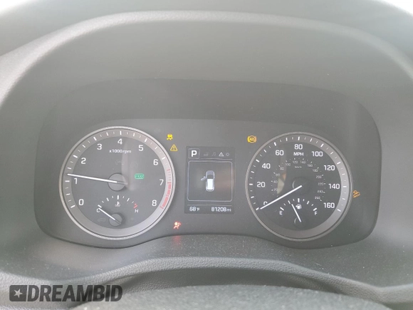 2018 Hyundai Tucson Sport with VIN KM8J3CAL4JU790317, listed as a Copart auction lot 58184115 with 81,208 mi miles and Salvage title. Bid and sale history available at DreamBid. Image 9.