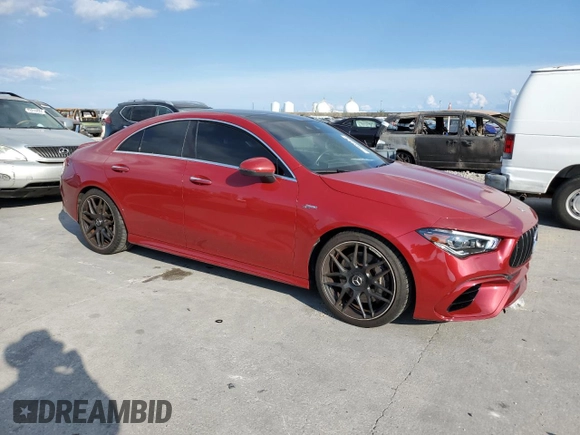 2021 Mercedes-Benz CLA 45 AMG with VIN W1K5J5DB8MN170617, listed as a Copart auction lot 72853964 with Not Provided miles and Non Repairable. Bid and sale history available at DreamBid. Image 4.