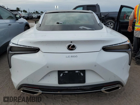 2021 Lexus LC with VIN JTHBP5AY0MA101379, listed as a Copart auction lot 76549514 with 0 mi miles and Salvage Title. Bid and sale history available at carsss.com. Image 6.