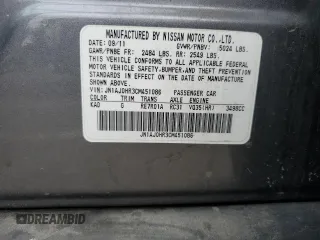 2012 Infiniti EX Journey с VIN JN1AJ0HR3CM451086, выставлен на аукционе Copart как лот 45428645 с пробегом 170 555 миль миль и Списание • Salvage title. История ставок и продаж доступна на DreamBid. Изображение 14.