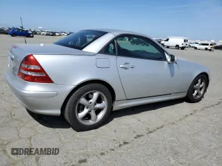 2001 Mercedes-Benz SLK-Class with VIN WDBKK65F61F225362, listed as a Copart auction lot 53525495 with 119,349 mi miles and Salvage Title. Bid and sale history available at carsss.com. Image 3.