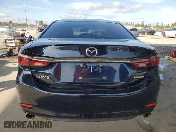 2020 Mazda 6 Sport with VIN JM1GL1UM5L1525756, listed as a Copart auction lot 46450495 with 53,741 mi miles and Salvage Title. Bid and sale history available at DreamBid. Image 6.