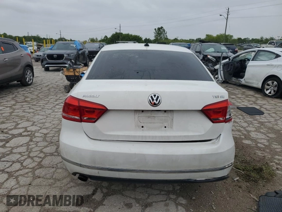 2015 Volkswagen Passat SE with VIN 1VWBS7A32FC078188, listed as a Copart auction lot 57938795 with 150,877 mi miles and Salvage title. Bid and sale history available at DreamBid. Image 6.