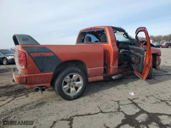 2005 Dodge Ram 1500 SLT with VIN 1D7HU16D35J587809, listed as a Copart auction lot 43447665 with 0 mi miles and Salvage Title. Bid and sale history available at carsss.com. Image 3.