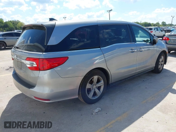2019 Honda Odyssey EX-L with VIN 5FNRL6H74KB011915, listed as a IAAI auction lot 41898504 with 80,466 mi miles. Bid and sale history available at carsss.com. Image 4.