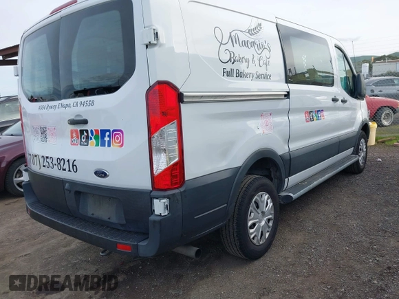 2021 Ford Transit Cargo with VIN 1FTBR1Y81MKA25014, listed as a IAAI auction lot 41594717 with 49,983 mi miles and . Bid and sale history available at DreamBid. Image 4.